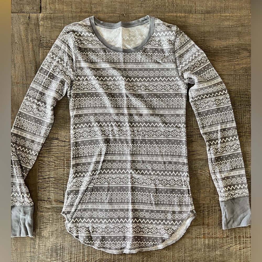 Grey Patterned Thermal Old Navy, Medium Tall